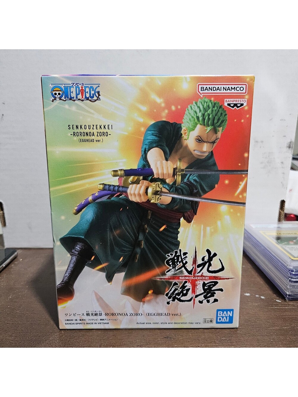 Bandai One Piece Senkouzekkei Roronoa Zoro Egghead Ver. Collectible Figure 5.9"